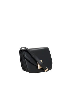 Smooth Leather Fiamma Small Shoulder Bag-FERRAGAMO-JOHN JULIA