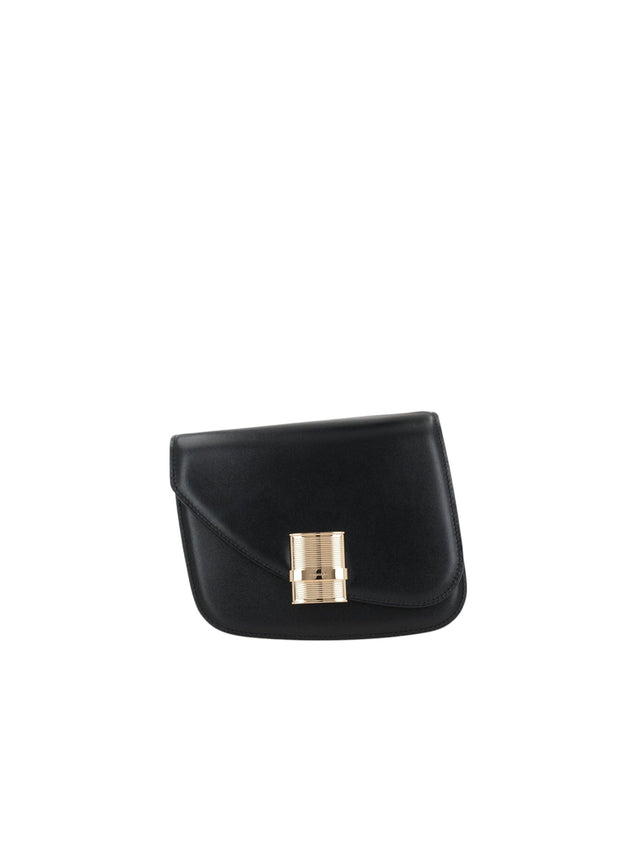 Smooth Leather Fiamma Small Shoulder Bag-FERRAGAMO-JOHN JULIA