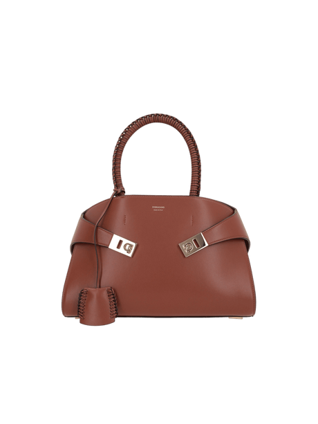 Smooth Leather Hug Small Handbag-FERRAGAMO-JOHN JULIA