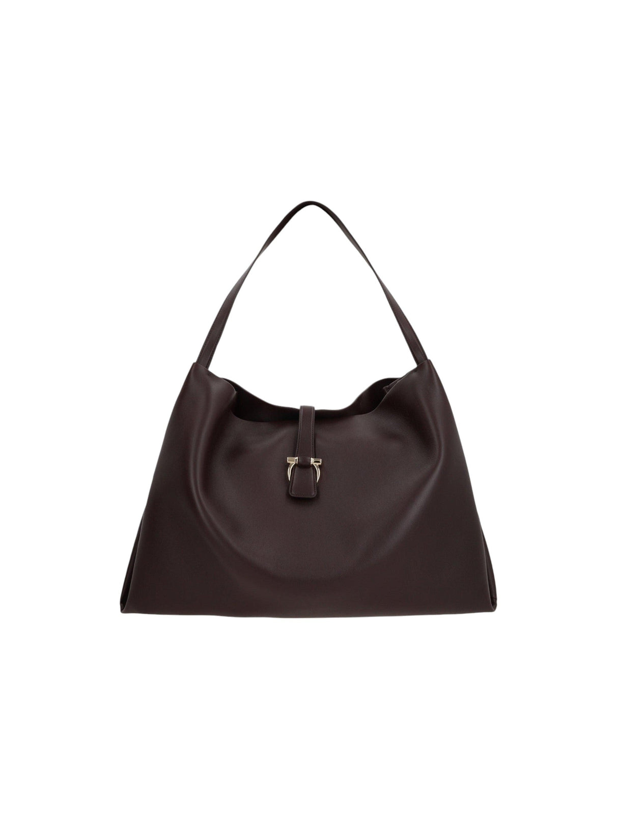 FERRAGAMO-Smooth Leather Large Tote-JOHN JULIA