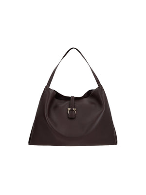 FERRAGAMO-Smooth Leather Large Tote-JOHN JULIA