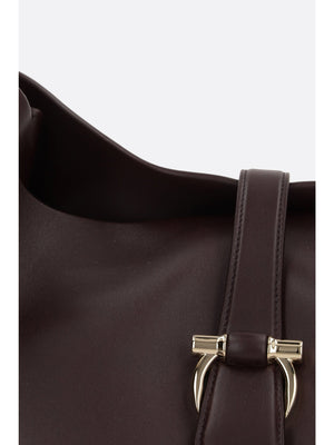 Smooth Leather Large Tote Bag-FERRAGAMO-JOHN JULIA