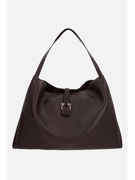 Smooth Leather Tote Bag-Ferragamo-JOHN JULIA