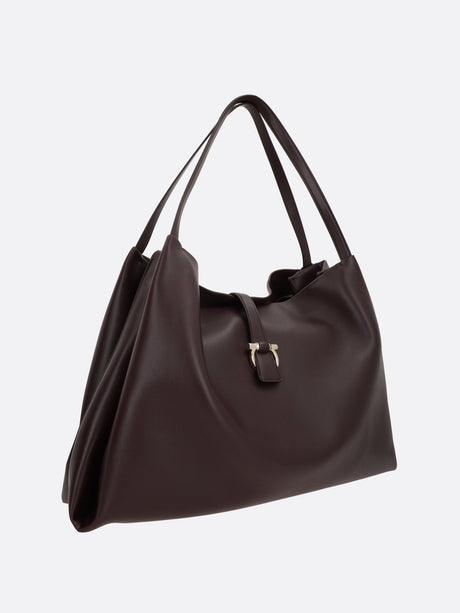 Smooth Leather Large Tote Bag-FERRAGAMO-JOHN JULIA