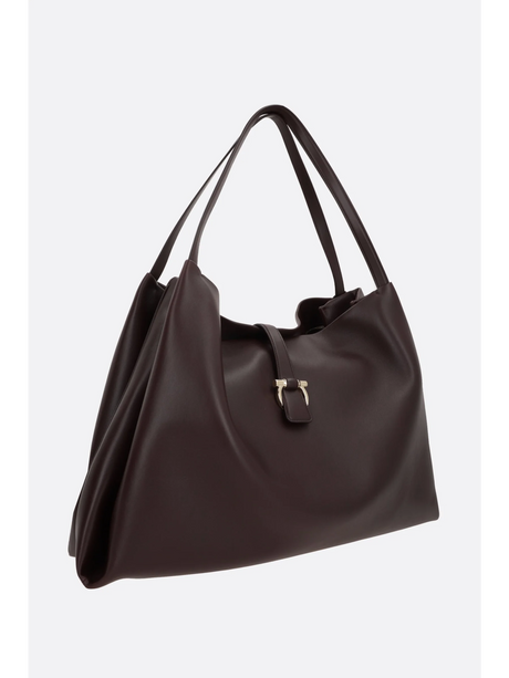 Smooth Leather Tote Bag-Ferragamo-JOHN JULIA