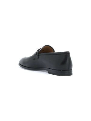 Smooth Leather Loafers With Gancini.