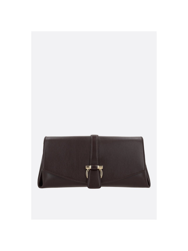 Smooth Leather Medium Shoulder Bag-FERRAGAMO-JOHN JULIA