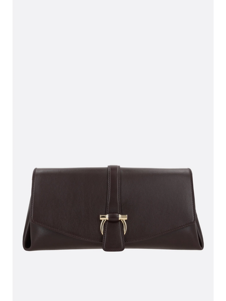 Smooth Leather Shoulder Bag-Ferragamo-JOHN JULIA