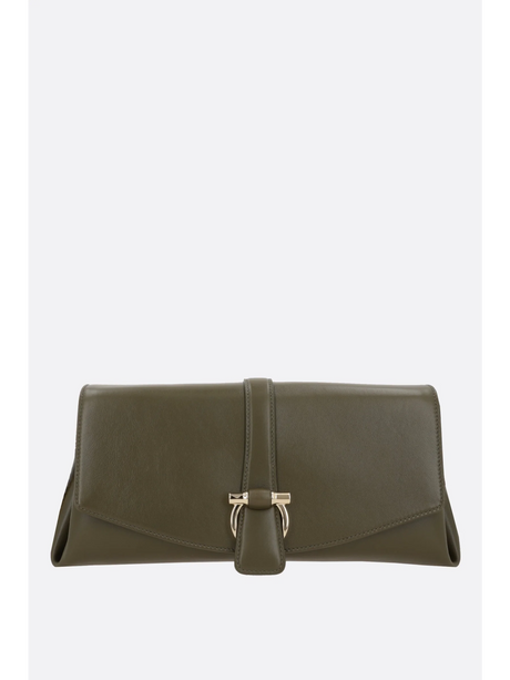 Smooth Leather Shoulder Bag-Ferragamo-JOHN JULIA