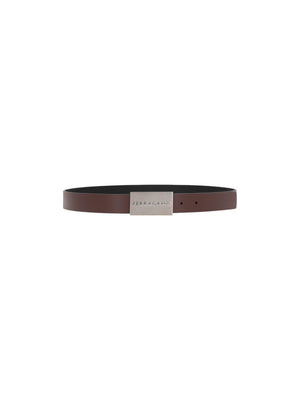 Smooth Leather Reversible Belt-FERRAGAMO-JOHN JULIA