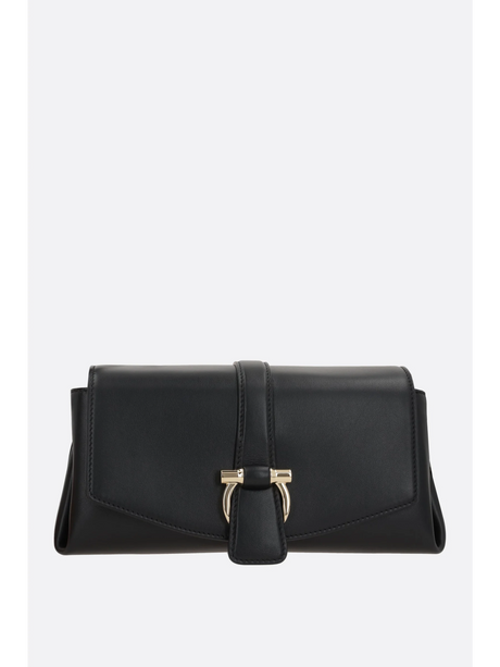 Smooth Leather Shoulder Bag-Ferragamo-JOHN JULIA