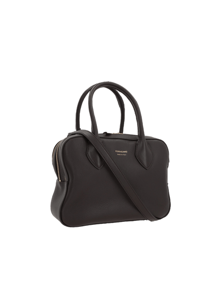 FERRAGAMO-Smooth Leather Star Small Handbag-JOHN JULIA