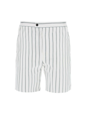 Striped Cotton Shorts-Ferragamo-JOHN JULIA