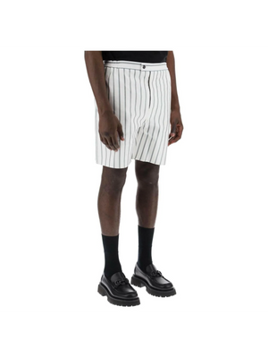 Striped Cotton Shorts-Ferragamo-JOHN JULIA