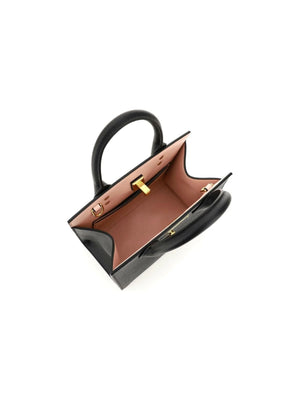 FERRAGAMO-Studio Box S Calfskin Handbag-JOHN JULIA