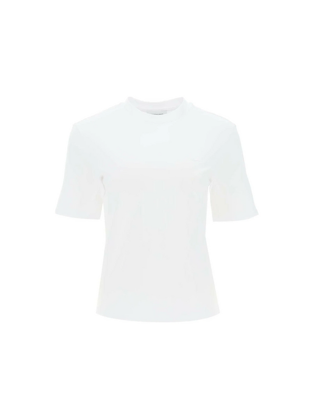 T-Shirt With Gancini Label FERRAGAMO JOHN JULIA.