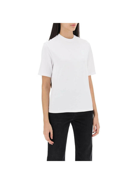 T-Shirt With Gancini Label FERRAGAMO JOHN JULIA.