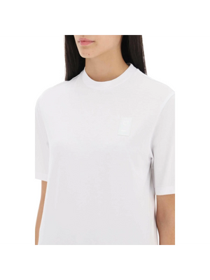 T-Shirt With Gancini Label FERRAGAMO JOHN JULIA.