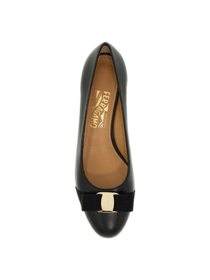 FERRAGAMO-Vara Soft Nappa Leather Pumps-JOHN JULIA