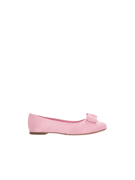 Varina Satin Ballerinas-FERRAGAMO-JOHN JULIA