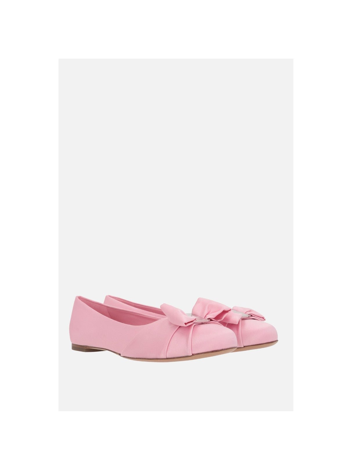 Varina Satin Ballerinas-FERRAGAMO-JOHN JULIA