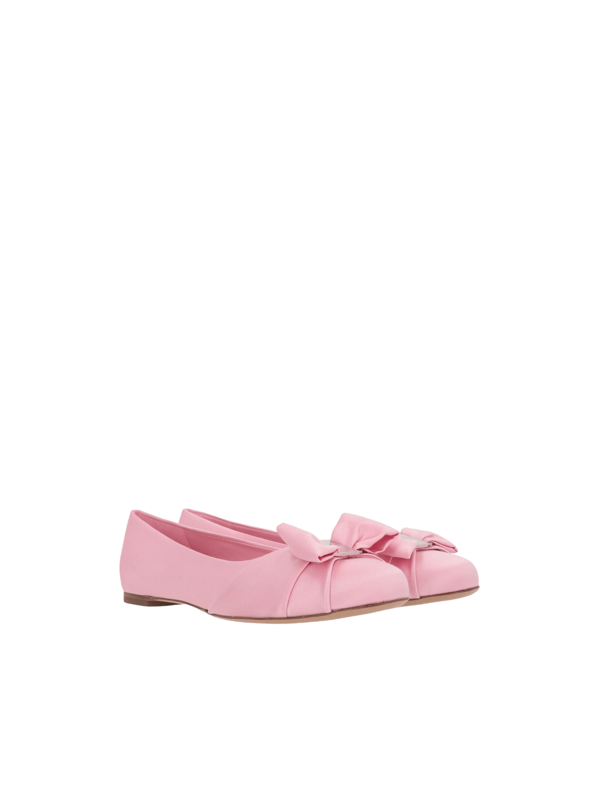 Varina Satin Ballerinas-FERRAGAMO-JOHN JULIA