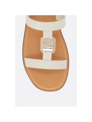 Vida Nappa Flat Sandals-FERRAGAMO-JOHN JULIA