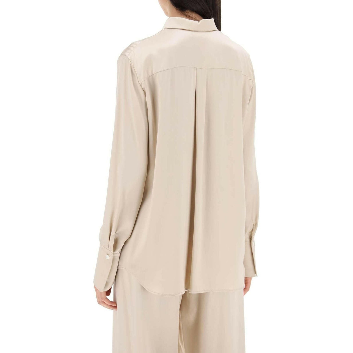 Beige Viscose Satin Shirt FERRAGAMO JOHN JULIA.