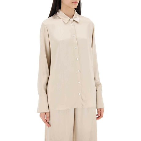 Beige Viscose Satin Shirt FERRAGAMO JOHN JULIA.