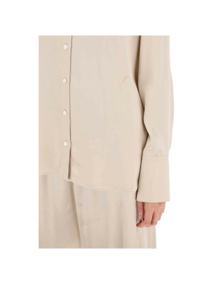 Beige Viscose Satin Shirt FERRAGAMO JOHN JULIA.