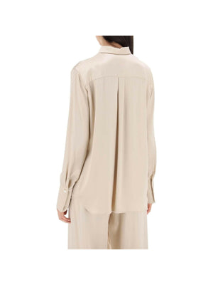 Beige Viscose Satin Shirt FERRAGAMO JOHN JULIA.