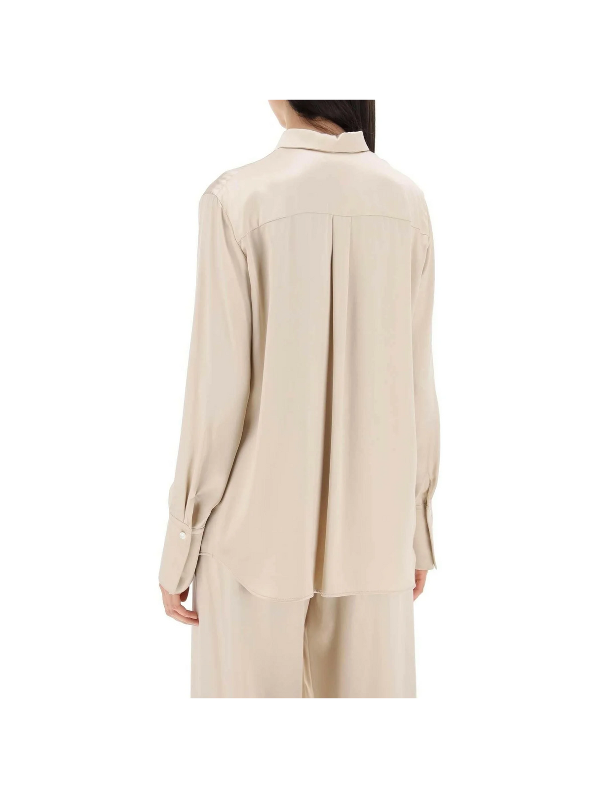 Beige Viscose Satin Shirt FERRAGAMO JOHN JULIA.