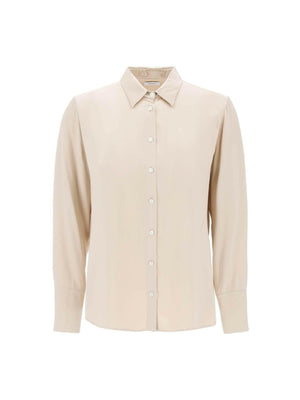 Beige Viscose Satin Shirt FERRAGAMO JOHN JULIA.