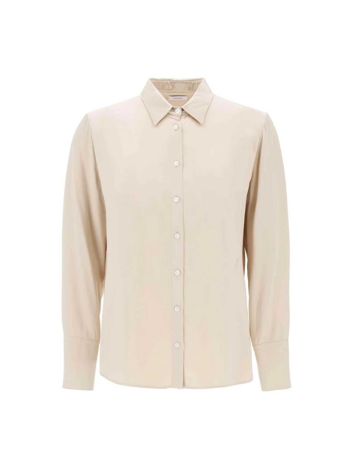 Beige Viscose Satin Shirt FERRAGAMO JOHN JULIA.