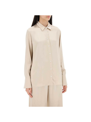 Beige Viscose Satin Shirt FERRAGAMO JOHN JULIA.