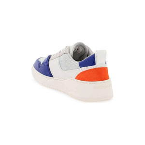 White, Grey and Lapis Lazuli Low Cut Sneakers FERRAGAMO JOHN JULIA.