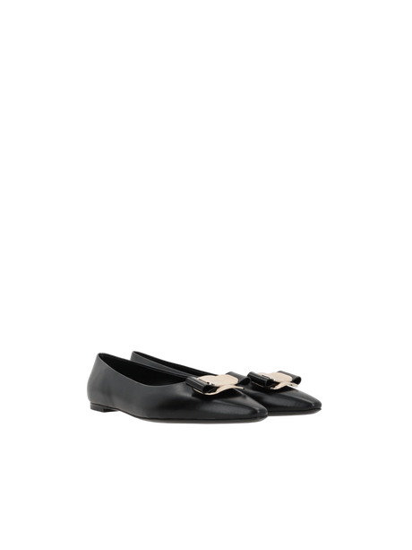 FERRAGAMO-Zea Nappa Ballerinas-JOHN JULIA