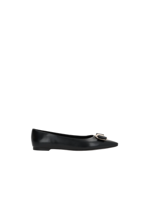 FERRAGAMO-Zea Nappa Ballerinas-JOHN JULIA