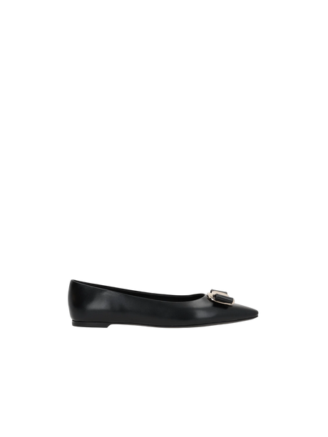 FERRAGAMO-Zea Nappa Ballerinas-JOHN JULIA