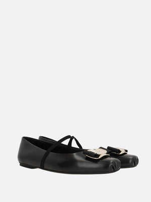 Zina Nappa Ballerinas-FERRAGAMO-JOHN JULIA