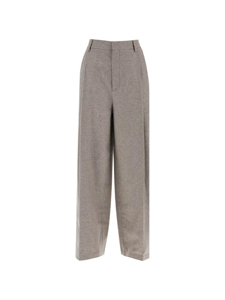 Wide Leg Flannel Trousers-Filippa K-JOHN JULIA