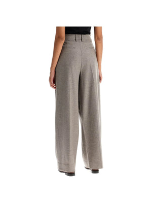 Wide Leg Flannel Trousers-Filippa K-JOHN JULIA