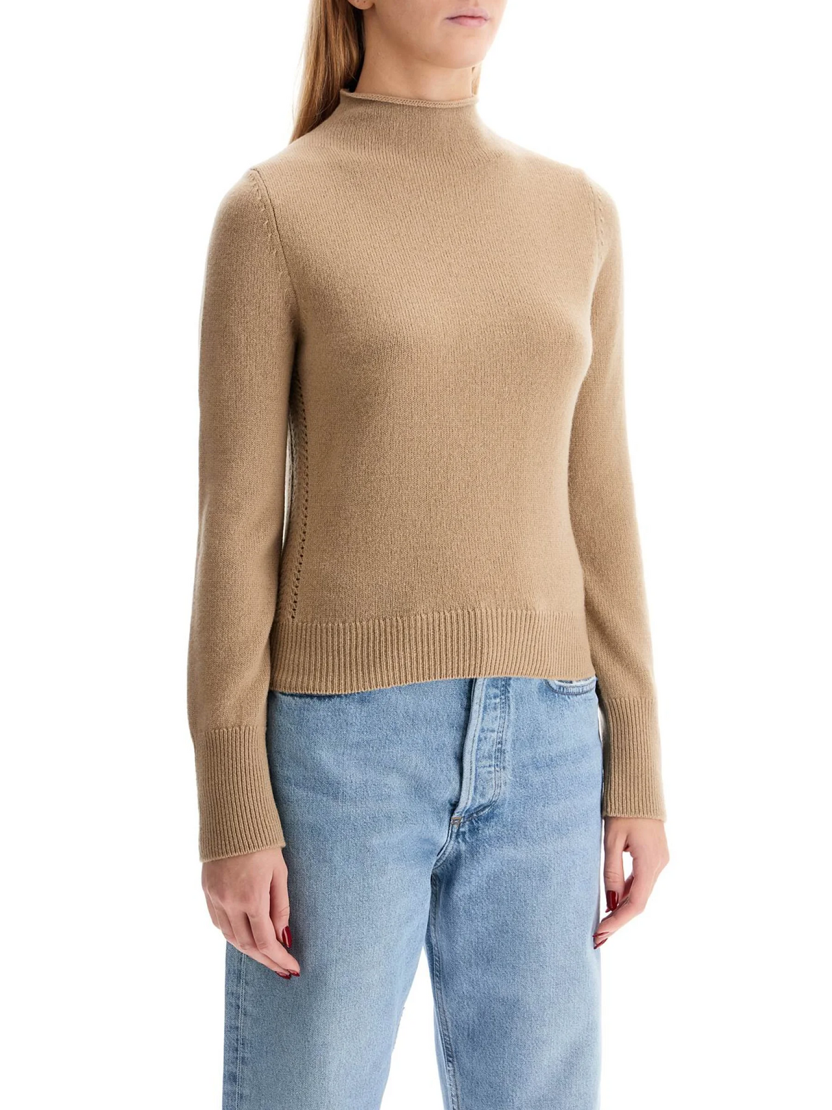 Decorative Wool-Cashmere Sweater-Filippa K-JOHN JULIA