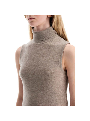 Sleeveless High-Neck Wool Sweater-Filippa K-JOHN JULIA