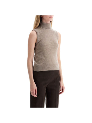 Sleeveless High-Neck Wool Sweater-Filippa K-JOHN JULIA