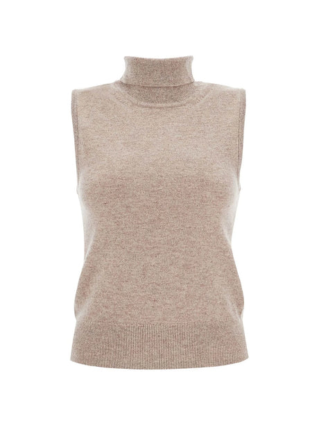 Sleeveless High-Neck Wool Sweater-Filippa K-JOHN JULIA