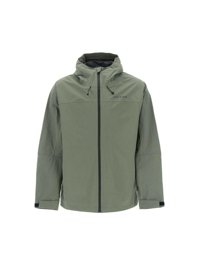 FILSON-Waterproof Green Swiftwater Recycled Nylon Hooded Jacket-JOHN JULIA