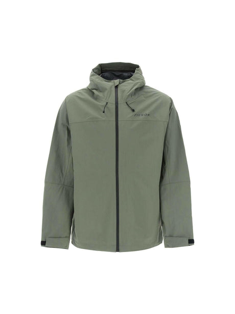 FILSON-Waterproof Green Swiftwater Recycled Nylon Hooded Jacket-JOHN JULIA