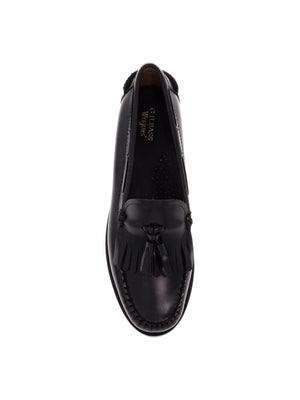 G.H. BASS-Esther Kiltie Weejuns Loafers In Brushed Leather -JOHN JULIA.