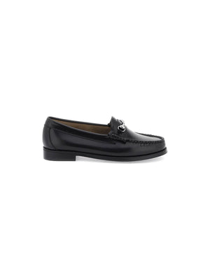 Lianna Glossy Leather Horsebit Loafers